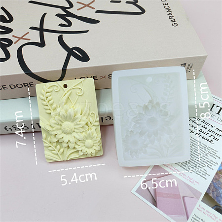 Flower Pendant DIY Food Grade Silicone Mold PW-WG25212-02-1