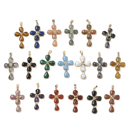 Natural & Synthetic Mixed Stone Pendants GG-CBA9F30-02G-1