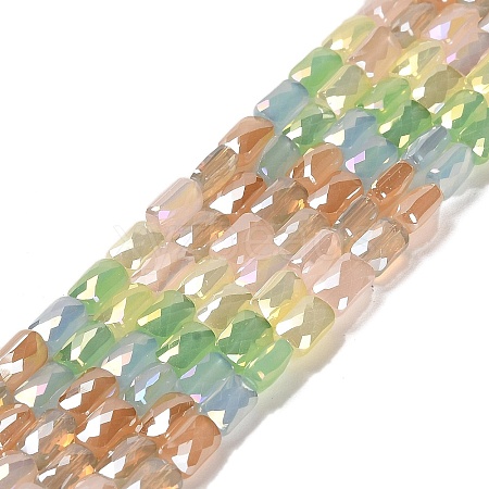 Electroplate Glass Beads Strands EGLA-D030-09-1