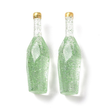 Dummy Bottle Transparent Resin Cabochon RESI-E025-03B-1