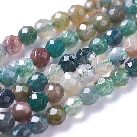 Natural Indian Agate Bead Strands G-A129-2mm-03-1