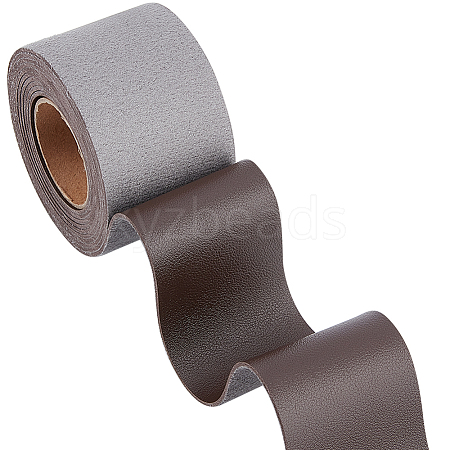 2M PVC Imitation Leather Ribbons SRIB-WH0011-126D-02-1