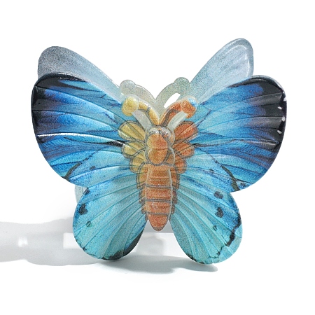 Butterfly Plastic Claw Hair Clips PW-WG650E9-03-1