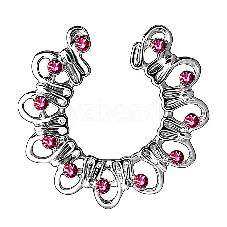 Titanium Rhinestone Nipple Rings WG76523-07-1