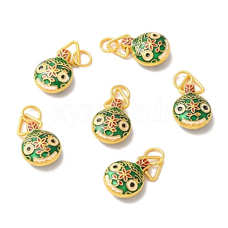 Zinc Alloy Enamel Pendants PALLOY-M210-01G-01-1