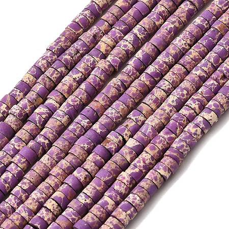 Dyed Synthetic Imperial Jasper Beads Strands G-Z089-A03-D-1