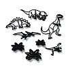 8Pcs Dinosaur Theme Food Grade Plastic Cookie Cutter Set DIY-D047-12-1