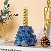 Natural Fluorite Candle Holders PW-WG32462-06-1