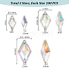 300Pcs 3 Styles Acrylic Sew on Rhinestone MACR-PH0001-76B-2