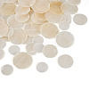 90Pcs 3 Styles Natural Capiz Shell Disc Connector Charms BSHE-MB0001-01-4