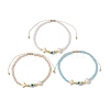 Glass Beaded Bracelets BJEW-JB10218-01-4