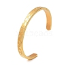 Ion Plating(IP) 304 Stainless Steel Star Cuff Bangles BJEW-F464-G-01-2