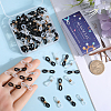 SUNNYCLUE 120Pcs 4 Colors Silicone Eyeglasses Chains Loop Ends AJEW-SC0002-54-3