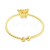 Real 18K Gold Plated 304 Stainless Steel Open Cuff Rings for Women RJEW-B061-02G-02-3