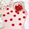 40Pcs Synthetic Coral 3D Flower Rose Carved Beads CORA-HY0001-03-4