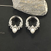 316L Surgical Stainless Steel Crystal Rhinestone Teardrop Ear Plugs Gauges WG3E4ED-04-1