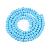 Opaque Solid Color Imitation Jade Glass Beads Strands EGLA-A044-P2mm-D08-3