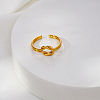 304 Stainless Steel Cuff Open Rings for Women RN0732-1-2