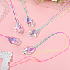 Glass Sun Catcher Pendant HJEW-WH20004-13-3