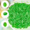 Olycraft 300Pcs Plastic Simulated Mint Leaves KY-OC0001-34-4