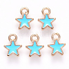 Alloy Enamel Charms X-ENAM-S121-029-2