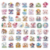 50Pcs Cute Elephant Family Graffiti PVC Self-Adhesive  Waterproof Cartoon Animal Picture Sticker STIC-Q006-05A-2