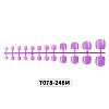 Full Cover Fake Toenails Solid Color Plastic Feet Nails Artificial Toe Nail Tips MRMJ-T078-246M-2