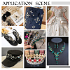 24Pcs 12 Colors Teardrop Sew on Rhinestone DIY-GA0005-17-5