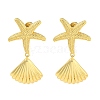 Rack Plating Brass Stud Earrings EJEW-N055-04G-RS-1