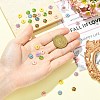 30Pcs 6 Colors Alloy Enamel Bead Caps FIND-CJ0005-52-4