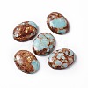 Assembled Bronzite and Imperial Jasper Cabochons X-G-O124-03-3