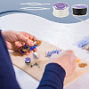 2 Rolls 2 Colors Special Coated Polyester Beading Threads OCOR-NB0002-05-5