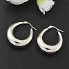 Non-Tarnish 304 Stainless Steel Chunky Hoop Earrings for Women X-EJEW-F280-06E-P-5