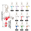 10Pcs Angel Alloy Keychains KEYC-TAC00046-4
