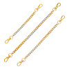 3Pcs 3 Styles 304 Stainless Steel Twisted Chain Bag Extender Chains FIND-TA00002-2