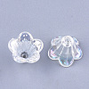 Transparent Acrylic Bead Caps TACR-T007-04A-2