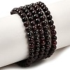 Natural Garnet Gemstone Bead Strands G-R263-4mm-1