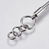 304 Stainless Steel Snake Chain Bracelet Making X-STAS-F139-056P-C-3