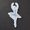 Ballet Dancer Shape Food Grade Silhouette Silicone Lollipop Molds DIY-D069-07-4