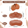 AHADEMAKER 4Pcs 4 Colors Imitation Leather Glasses Cases AJEW-GA0005-46-2
