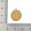 Ion Plating(IP) 304 Stainless Steel Rack Plating Pendant Cabochon Settings STAS-U019-34G-3