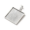 Tibetan Style Alloy Pendant Cabochon Settings TIBE-T003-20AS-RS-2