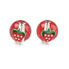 Transparent Glass Enamel Beads GLAA-P078-01A-03-1