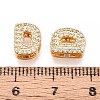 Brass Micro Pave Clear Cubic Zirconia Beads KK-T071-17G-D-3