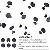 Unicraftale 24Pcs 6 Style Flat Round with Textured 304 Stainless Steel Stud Earring Findings STAS-UN0027-38-4