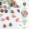 DICOSMETIC 30Pcs 5 Style Mixed Gemstone Charms FIND-DC0002-44-4