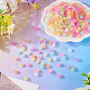 500Pcs Luminous Transparent Acrylic Beads LACR-TA0001-09-6