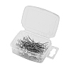 50Pcs Crystal Head Steel Sewing Craft Positioning Needles TOOL-NH0001-03A-2
