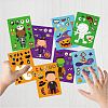 48 Sheets 8 Styles Halloween Paper Make a Face Stickers DIY-WH0467-008-5