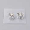 Spiral Hair Pin Coil Alloy Hair Accessories OHAR-WH0019-16-1